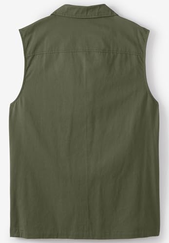 Boulder Creek by KingSize Men's Big & Tall 9 Pocket Twill Utility Vest2