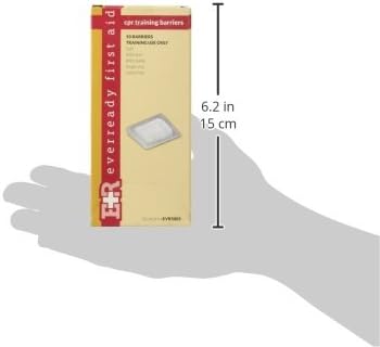 Ever Ready First Aid Latex Free CPR Training Practice Manikin Face Shields - 50 Pack