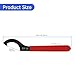 CLAHJQX ER32 Coilover Spanner Wrench, Carbon Steel C-Shape Shock Spanner with Non-slip Handle, C Hook Wrench Tools for Collet Chuck Lathe Clamping Nut CNC ER 32