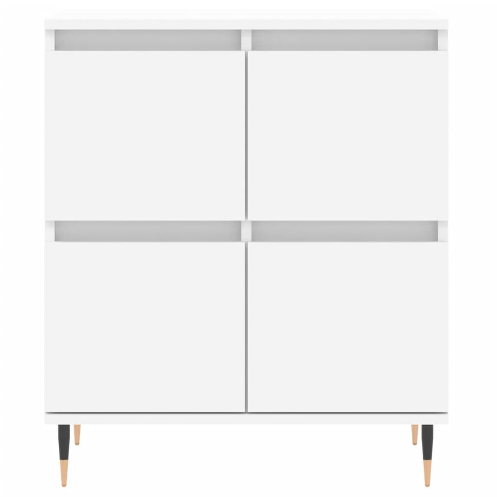 Kredensy zestaw 2 sztuk, białe, materiał drewnopochodny, 120 x 35 x 70 cm, z miejscem do przechowywania, do salonu, jadalni, korytarza, uniwersalna szafka do przechowywania