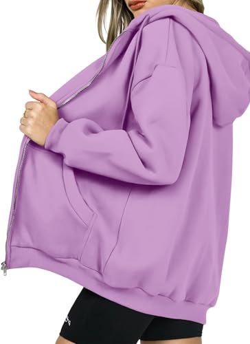 Image of PRETTYGARDEN Women's 2026 Spring Zip Up Y2K Hoodies Casual Long Sleeve Sweatshirts Fall Winter Track Jackets with Pockets
