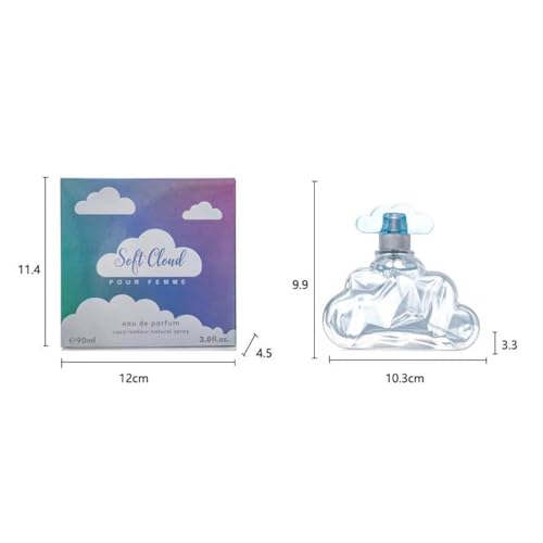 Generic Soft Cloud Eau De Parfum for Women, 90Ml, Dreamy Fragrance with Lasting Impression, Romantic Cloud Shaped with Notes of Coconut, Lavender, Vanilla & Pear - Image 5