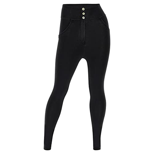 Taglia: Medium FREDDY - Jeggings Push Up Wr.up® Curvy Superskinny Vita Alta, Donna, Denim Nero, Medium