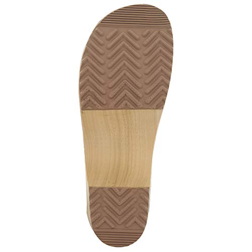 Image of Bjork Maja Wood Open Back Leather Clogs