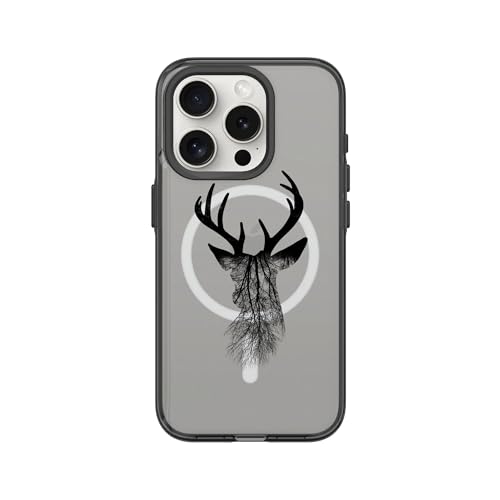 Coque iPhone 15 Pro transparente antichoc antichute MagSafe RhinoShield noire