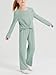 Handfrog Girls Clothing Set Square Neck Crop Tops Long Pants 2 Piece Outfits 2024 Fashion Pants Set Tracksuit