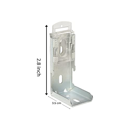 Image of FAPBADRI Bracket /Holder /Clamp for Zebra Blind /Day and Night Blind, Used for Wall mounting or Ceiling mounting, Screws & Wall Plugs Included - 4 Pieces