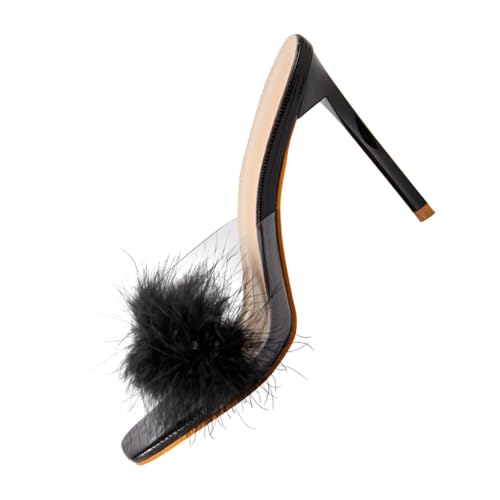 Chaussures de fete femme aux finitions charmantes et talons fins géométriques