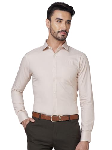 Image of Park Avenue Slim Fit Pure Cotton Checks Pattern Semi Cutaway Collar Formal Shirt