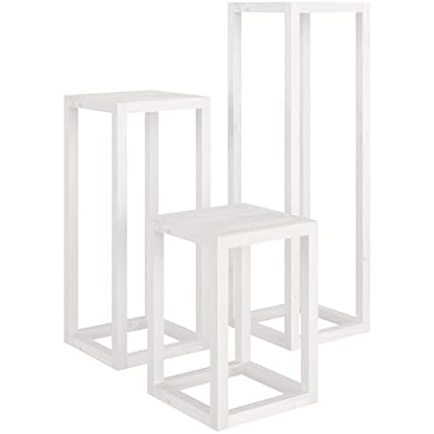 vidaXL Wooden Plant Stand Set for Displaying Plants Cover