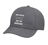 What Part of Morse Code Don't You Unterstand | Ham Radio Adjustable Printed Baseball Hat, Slate Grey
