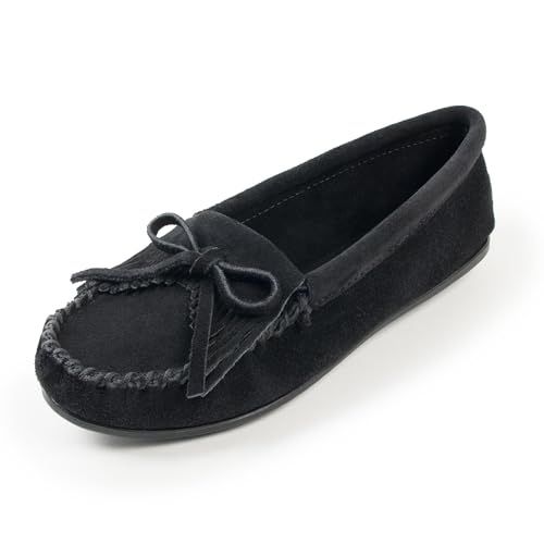 Mocassins Minnetonka Kilty femme en daim véritable de qualité supérieure avec franges fait main