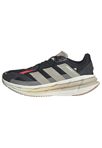 adidas Men's Adistar 3, Black/Wonder Beige/Lucid Red, 11