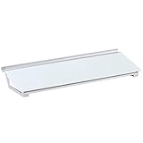 Quartet Glass Desktop Computer Pad, 18' x 6', Whiteboard, Dry Erase Surface, White Surface (GDP186)