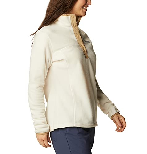 Image of Columbia Womens Benton Springs Half Snap II Pull Over Fleece Jacket, Dark Stone /Canoe /Vintage Blue, 3X