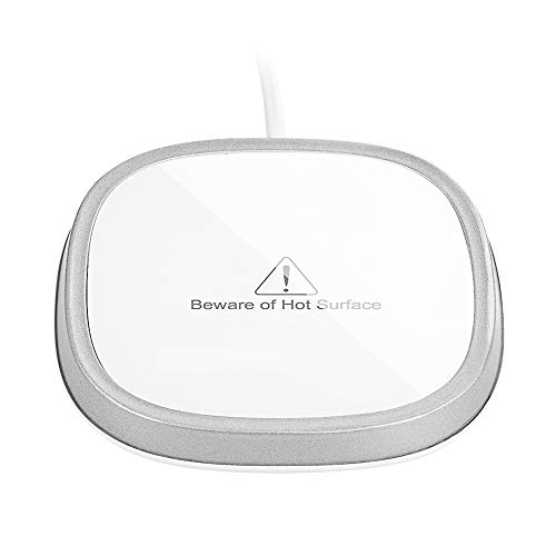 EKUPUZ Mug Warmer, EKUPUZ Coffee Mug Warmer Automatic Switch for Office Home, Electric Mug Warmer Beverage Warmer Plate for Coffee Cocoa Tea Water Milk (White)