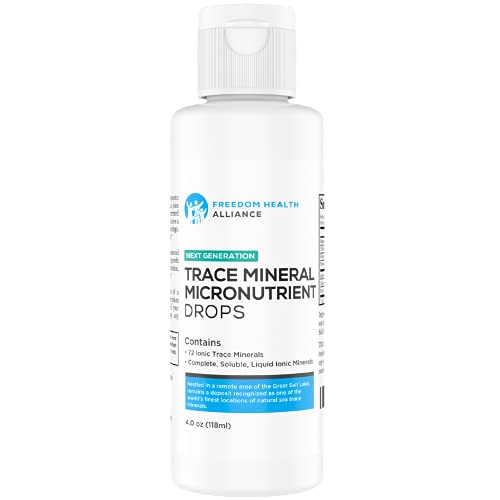 Trace Minerals Drops 4oz - Micronutrient Next Generation Natural sea Trace Minerals