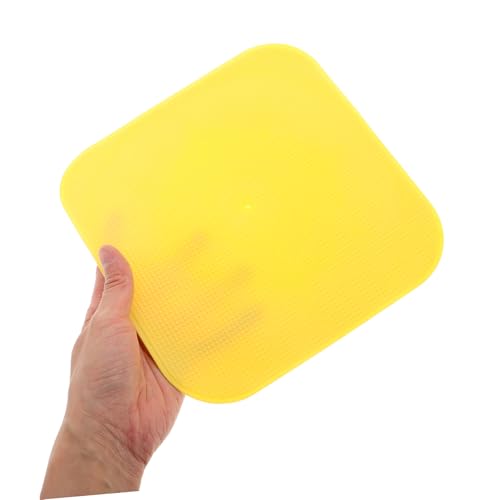 Happyyami 5Pcs High Visibility Soccer Spot Markers Flat Square Training Discs for Classroom Activities and Gym Classes Enhance Footwork Accuracy with Bright Colored Football Training3