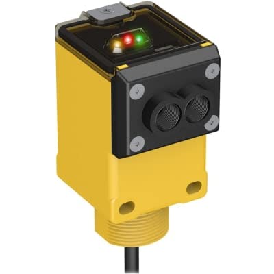 BANNER ENGINEERING Q45BW13F (53988), 12-250 VDC / 24-250 VAC Input, 2 M (6.5 FT) Cable, 300 MA MAX Load, 4 Lead Wires, Fiber Optic Amplifier, Infrared Glass, Q45 Series, Range Depends ON Fiber, Solid