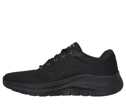 Skechers Skechers Men's Sneakers, Black Mesh Synthetic Red Trim, 10.5 US