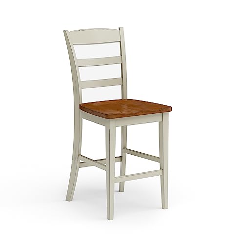 Homestyles Monarch Butaco de Madera Pintado Blanco Antiguo miniatura 1
