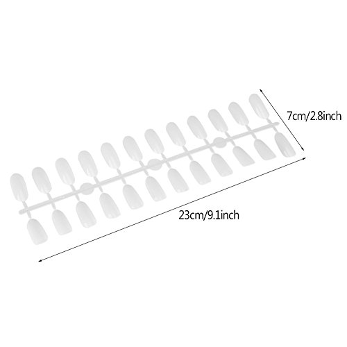 Polish Color Card - Nail Gel Polish Display Oval Diy Practice Nail Art False Tips Graphic Palette 240 Nail Ttips Nail Color Display Card Plastic Polish Board Nail Tips Display Palette Board(White) #TOP3