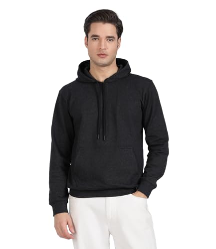 Image of Cotton Hoodies for Men | Pullover | Winter Wear | Hoodie | Hooded Sweatshirt | Kangaroo Pockets Hoodie|Regular Fit |Size S- 2XL