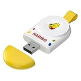 Haribo マグネット式ワイヤレス充電器 Apple Watch対応、ポケットサイズ、グミベアデザイン、USB-A 入力