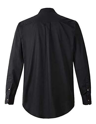 Traditional Irish Grandfather Collarless Long Sleeve Shirt2