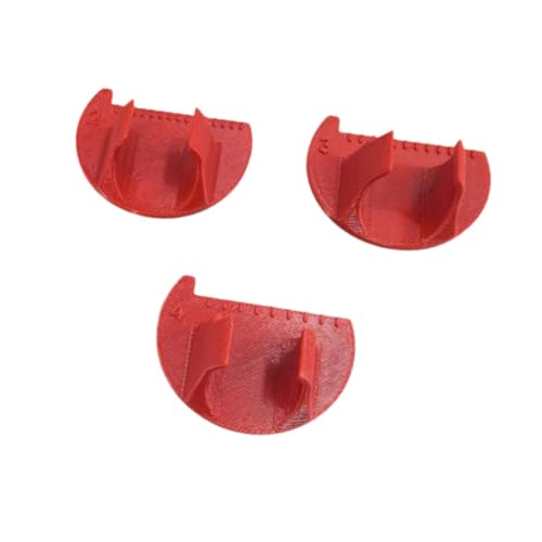predolo 3点セット 裁縫ゲージ 測定ツールセット ステッチガイドツール 2/3/4mm キルティングと裁縫補助具 編み物用裁縫指定規, 赤