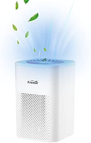 Desktop Air Purifier Small USB Air Purifiers with HEPA Filter for Office Bedroom Bathroom, Effectively Removes Pollutants, Dust, Odor, Super Quiet Powered by USB No Adapter (White)