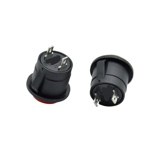 Interruptor pulsador de reinicio de 16 mm redondo rojo de 6 A para cuadros eléctricos manuales 3