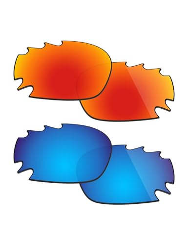 Lentes de repuesto polarizadas Fiskr para ciclismo y running con Oakley Racing Jacket 2 pares