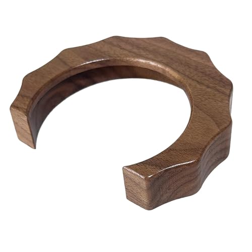 Tapa para el cabezal de cafetera en madera: anillo texturizado de nogal 7