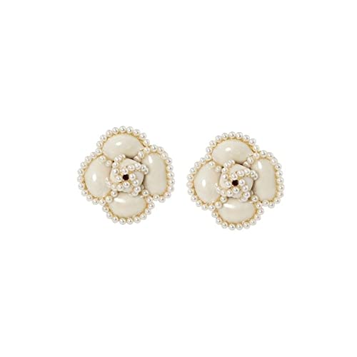 Boucles d'oreilles fleur de camélia en argent 925, le cadeau chic