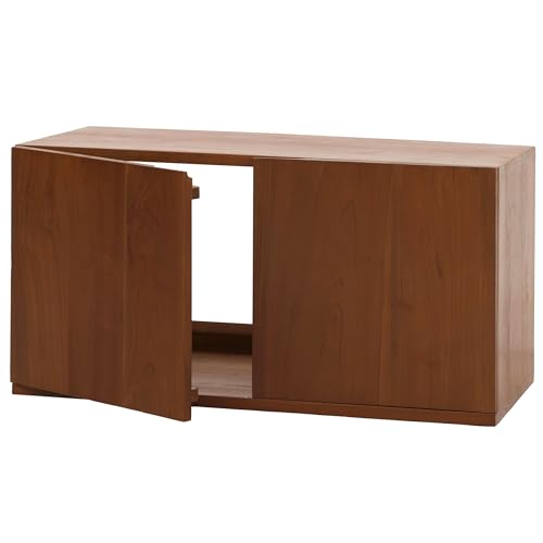 Mendler Teak-Waschbeckenunterschrank HWC-M86, Waschtisch, hochwertiges B-Grade-Teak (Kernholz, 20-30 Jahre), 40x80x40cm