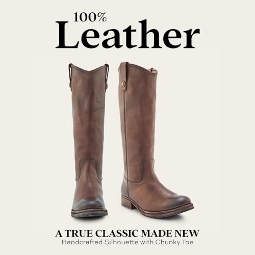 Frye Melissa Button 2 Equestrian-Inspired Tall Boots for Women Made from Hard-Wearing Vintage Leather with Antique Metal Hardware and Leather Outsole – 15 ½” Shaft Height3
