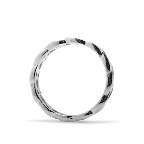 Stainless Steel Silver Braided Infinity Ring for Women Celtic Eternity Braid Ring (Sizes 4-9)3