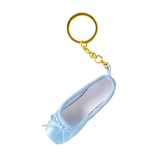 BIBABLYKE Mini Ballet Shoes Keychain Pointe Shoes Keyrings Handmade Pointe Shoe Charm Bag Penddant Gift for Dance Lovers4