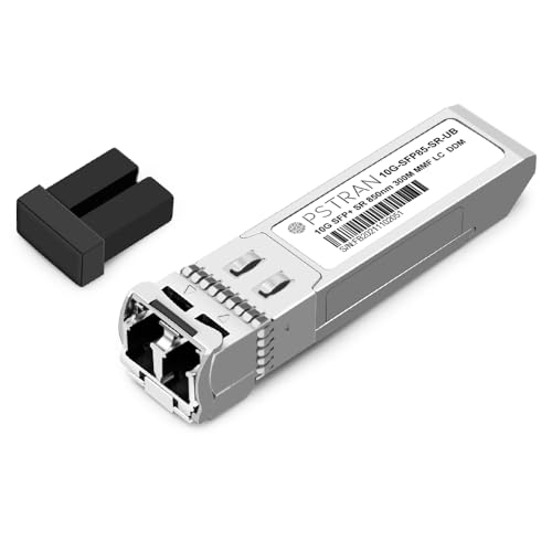 Image of 10GBASE-SR SFP+ Optical Transceiver Module Compatible with Ubiquiti Unifi UF-MM-10G 10Gbps 850nm 300m DDM Duplex LC MMF