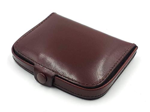 FJR-ArtPiel - Monedero taconera con billetera Piel Ubrique - Alta Calidad - Coñac