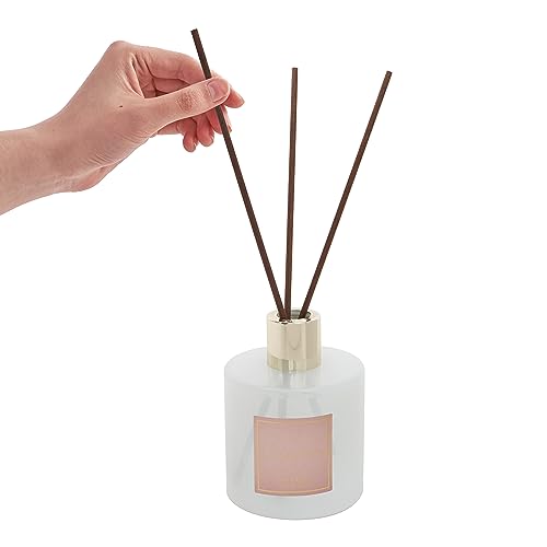 Image of Cocorrina Reed Diffuser Sets- Satin Rose Scented Diffuser with Sticks Home Fragrance Reed Diffuser for Bathroom Shelf Decor