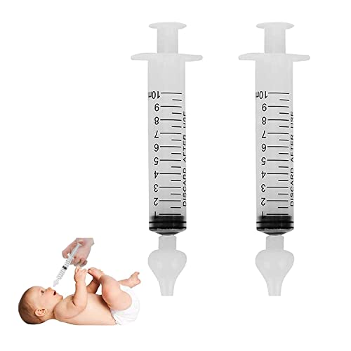 YLYDMY 2pcs Bébé Irrigateur Nasal,Mouche bébé seringue nasale 10ml,Avec Embout D'aspiration Nasale En Silicone Nettoyable Et Réutilisable Cover
