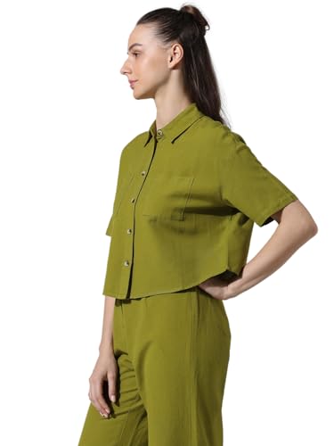 Image of ONLY Women's Cotton Blend Loose Fit Shirt
