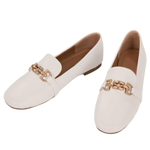 Image of baobeijiadao Womens Loafers Slip On Penny Loafers Low Heel Comfortable Flats Shoes for Women Work Office