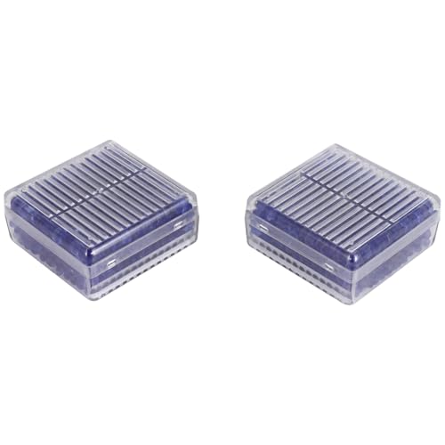 KEALLANS 2Pcs Azul Indicando Humedad Desecante Gel De Sílice Para Caja De Absorción Reutilizable