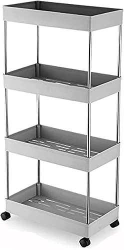 Unité d’étagère mobile pour organiser la salle de bain sans encombrer