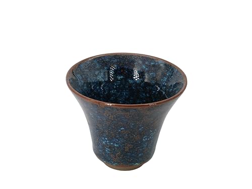 ̒ ? d  ۂ|Starry Sky Glaze Teacup ? Handmade Kiln-Change Ceramic Yunomi, Japanese Pottery Gift