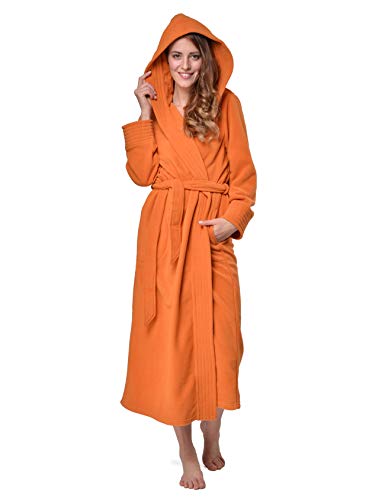 RAIKOU Albornoz de Baño para Mujer con Capucha 100% Poliéster Certificado Oeko Tex Bata Baño...