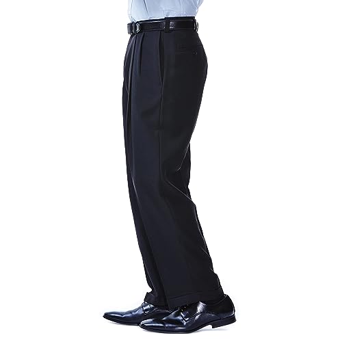 Haggar Men's E-CLO Repreve Stria Pleat Front Dress Pant2
